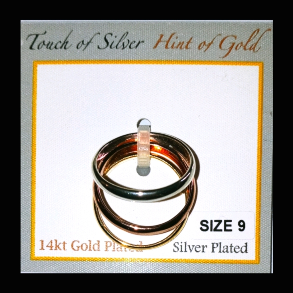 Silver & Gold Plated Multi Ring